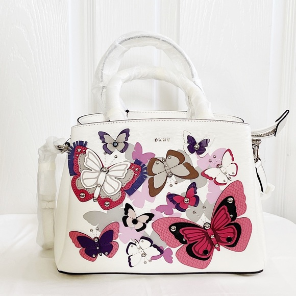 DKNY Paige leather butterfly satchel - Picture 7 of 11